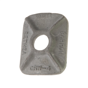 Hubbell Power Rectangular Washers 7/8 in Ductile Iron Galvanized