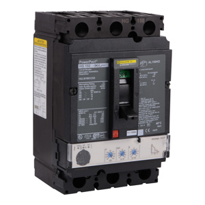 Square D Powerpact™ HGL Series Cable-in/Cable-out Molded Case Industrial Circuit Breakers 100-100 A 600 VAC 18 kAIC 3 Pole 3 Phase