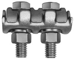 Hubbell Power LC400 Series Parallel Groove Bronze Multiple Center Bolts Bronze Alloy