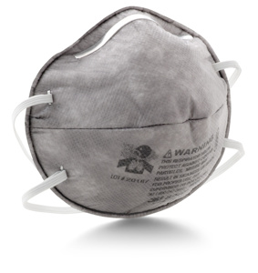 3M Disposable R95 Particulate Respirators with Nuisance Level Organic Vapor Relief R95 Braided Strap 120 Per Case