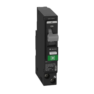 Square D QO™ Combination AFCI Molded Case Plug-in Circuit Breakers 15 A 120 V 10 kAIC 1 Pole 1 Phase