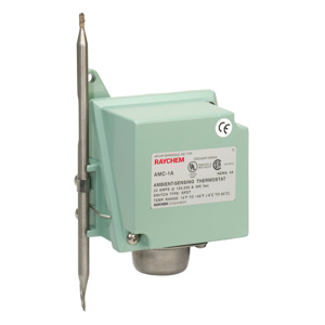 nVent RAYCHEM AMC Series Single Pole - Remote Ambient Sensing Specialty Thermostat - Line Voltage 120/240/480 V 22 A Gray