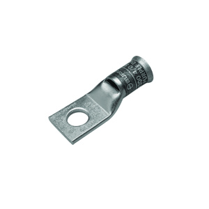 Burndy YA Series Long Barrel Compression Lugs 5/8 in 1 Hole Black 650 Cu