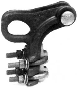 Hubbell Power Aluminum Bolted Quadrant Strain Clamp Aluminum Clevis
