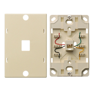 Hubbell Wiring NS721 Series Faceplates 2-RJ11/RJ14 Ivory