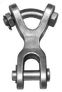 Hubbell Power YCC Y-Clevis Eyes Ductile Iron 3.25 in