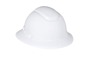 3M H-800 Series Full Brim Hard Hats One Size Fits Most 4 Point Ratchet White<multisep/>White