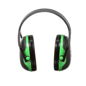 3M PELTOR™ X-series Over-the-Head Earmuffs 22 dB NRR One Size Green