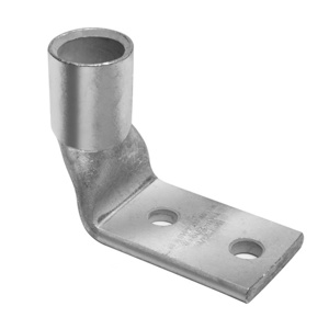 Burndy YA Series Standard Barrel Compression Lugs 5/16 in 90 deg 1 Hole Purple 4/0 Cu