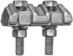 Hubbell Power LC60 Series Parallel Groove Bronze Multiple Center Bolts Aluminum Alloy