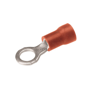 Burndy TP Series Insulated Ring Terminals 22 - 18 AWG #2 - #3 Red
