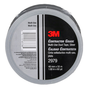 3M Contractor Grade Multi-purpose Duct Tape 60 yd x 1.88 in 7.4 mil Silver