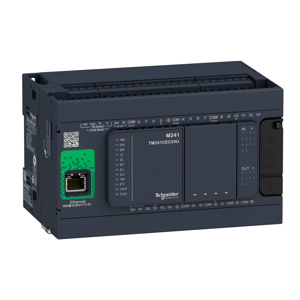 Square D Modicon™ M241 Mini PLC Logic Controllers 64 MB 100 - 240 V Panel/Rail