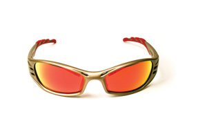 3M Fuel™ Safety Glasses Anti-scratch Red Mirror Metallic Sand