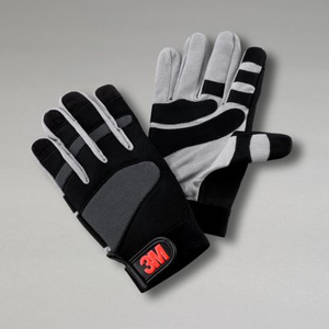 3M General Purpose Work Gloves XL Synthetic Suede Black/Gray