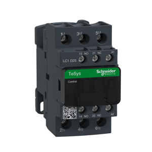 Square D LC1D TeSys Deca Series IEC Contactors 25 A 3 Pole 120 VAC