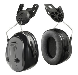 3M Peltor™ PTL™ Ear Muffs Hard Hat Attached Headsets 25 One Size Fits Most Black