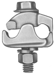 Hubbell Power LC800 Series Parallel Groove Aluminum Single Center Bolts Aluminum Alloy