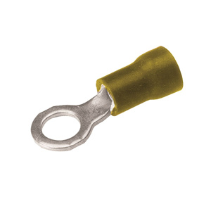 Burndy TP Series Insulated Ring Terminals 12 - 10 AWG 5/16 in Yellow