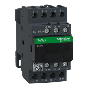 Schneider Electric TeSys™ Deca LC1D IEC Contactors 20 A 4 Pole 120 VAC