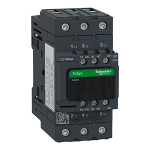 Schneider Electric TeSys™ Deca LC1D IEC Contactors 65 A 3 Pole 24 VDC