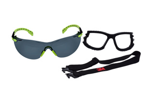 3M Solus™ 1000 Safety Glasses Anti-fog Gray Black/Green