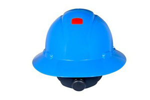 3M H-800 Series Full Brim Hard Hats One Size Fits Most 4 Point Ratchet Blue