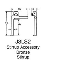 Hubbell Power J3LS2 Stirrup Accessories Bronze