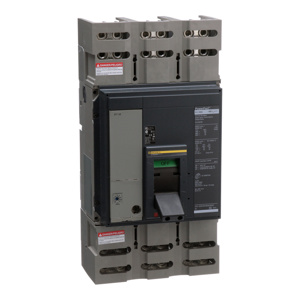 Square D Automatic PJL Series Cable-in/Cable-out Molded Case Industrial Circuit Breakers 1000-1000 A 600 VAC 25 kAIC 3 Pole 3 Phase