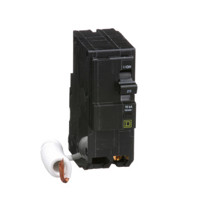 Square D QO™ Series GFCI Molded Case Plug-in Circuit Breakers 20 A 120/240 VAC 10 kAIC 2 Pole 1 Phase