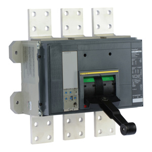 Square D PowerPacT™ RLF Molded Case Industrial Circuit Breakers 1600-1600 A 600 VAC 50 kAIC 3 Pole