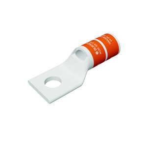 Burndy YA Series Standard Barrel Compression Lugs 5/8 in 1 Hole Orange 800 Cu