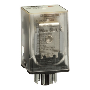 Square D 8501K Harmony™ Universal Plug-in Ice Cube Relays 125 VDC Circular Base 8 Pin 10 A DPDT