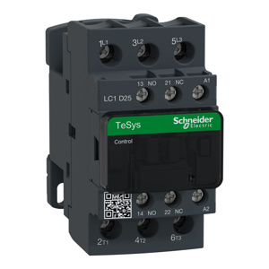 Schneider Electric TeSys™ Deca LC1D IEC Contactors 25 A 3 Pole 208 VAC