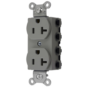 Hubbell Wiring Straight Blade Duplex Receptacles