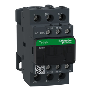 Schneider Electric TeSys™ Deca LC1D IEC Contactors 25 A 3 Pole 120 VAC