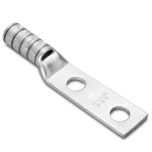 Burndy YA Series Standard Barrel Compression Lugs 5/16 in 2 Hole Brown 2 Cu