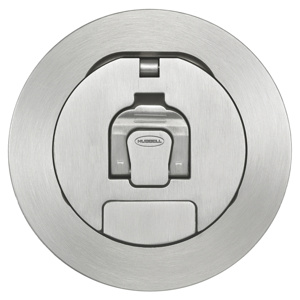 Hubbell Wiring Round Recessed Floor Box Cover Assemblies