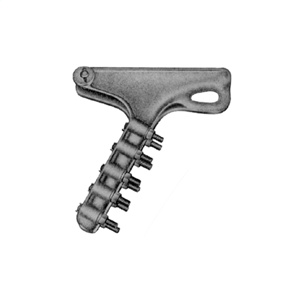 Hubbell Power Aluminum Quadrant Bolted Deadend Strain Clamps AAAC, AAC, ACSR 0.642 - 0.879 in 5/8 in 5 Bolt None