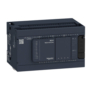 Square D Modicon™ M241 Mini PLC Logic Controllers 64 MB 100 - 240 V Panel/Rail