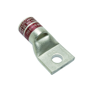 Burndy YA Series Standard Barrel Compression Lugs 7/8 in 1 Hole Brown 500 Cu
