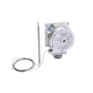 nVent RAYCHEM E5 Series Single Pole - Line Sensing Specialty Thermostat - Line Voltage 120/240/480 V 22 A Gray