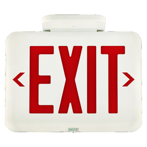 HLI Solutions Hubbell Lighting Illuminated Emergency Exit Signs Remote Capacity LED Universal