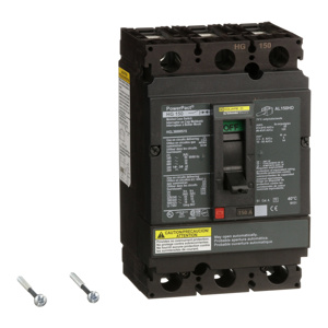 Square D Powerpact™ HGL Series Cable-in/Cable-out Molded Case Industrial Circuit Breakers 150 A 600 VAC 18 kAIC 2 Pole 1 Phase
