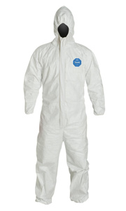 DuPont™ Tyvek® 400 Respirator Fit Style Hooded Disposable Coveralls 3XL White Unisex