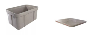 Kits - Underground Electrical Enclosure Box Assemblies Tier 15 Polymer Concrete Communications 48 x 30 x 36 in