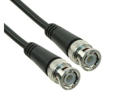 TPI Riser RG58 Coaxial Cable Assemblies 1 ft Black BNC (Male)/BNC (Male)