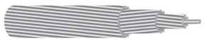 Generic Brand Bare Aluminum ACSR Distribution Cable 1/0 AWG 6/1 Strand 6095 ft Raven