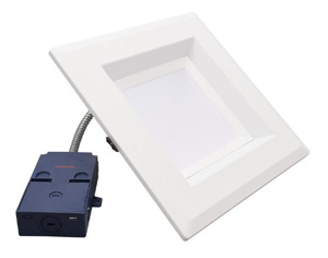 Sylvania Ultra Quad Recessed LED Downlights 120 - 277 V 25 W 8 in<multisep/> 10 in 4000 K White Dimmable 2000 lm