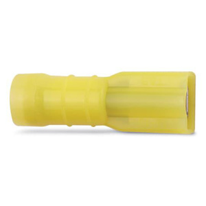 ABB Thomas & Betts Female Insulated Disconnects 12 - 10 AWG Brazed Seam Serrated Barrel 0.250 in Yellow
